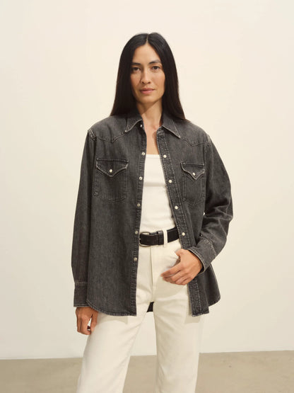 B005 Nep Denim Western Shirt