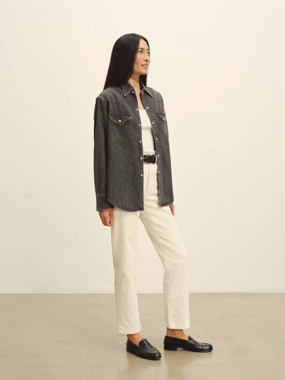 B005 Nep Denim Western Shirt