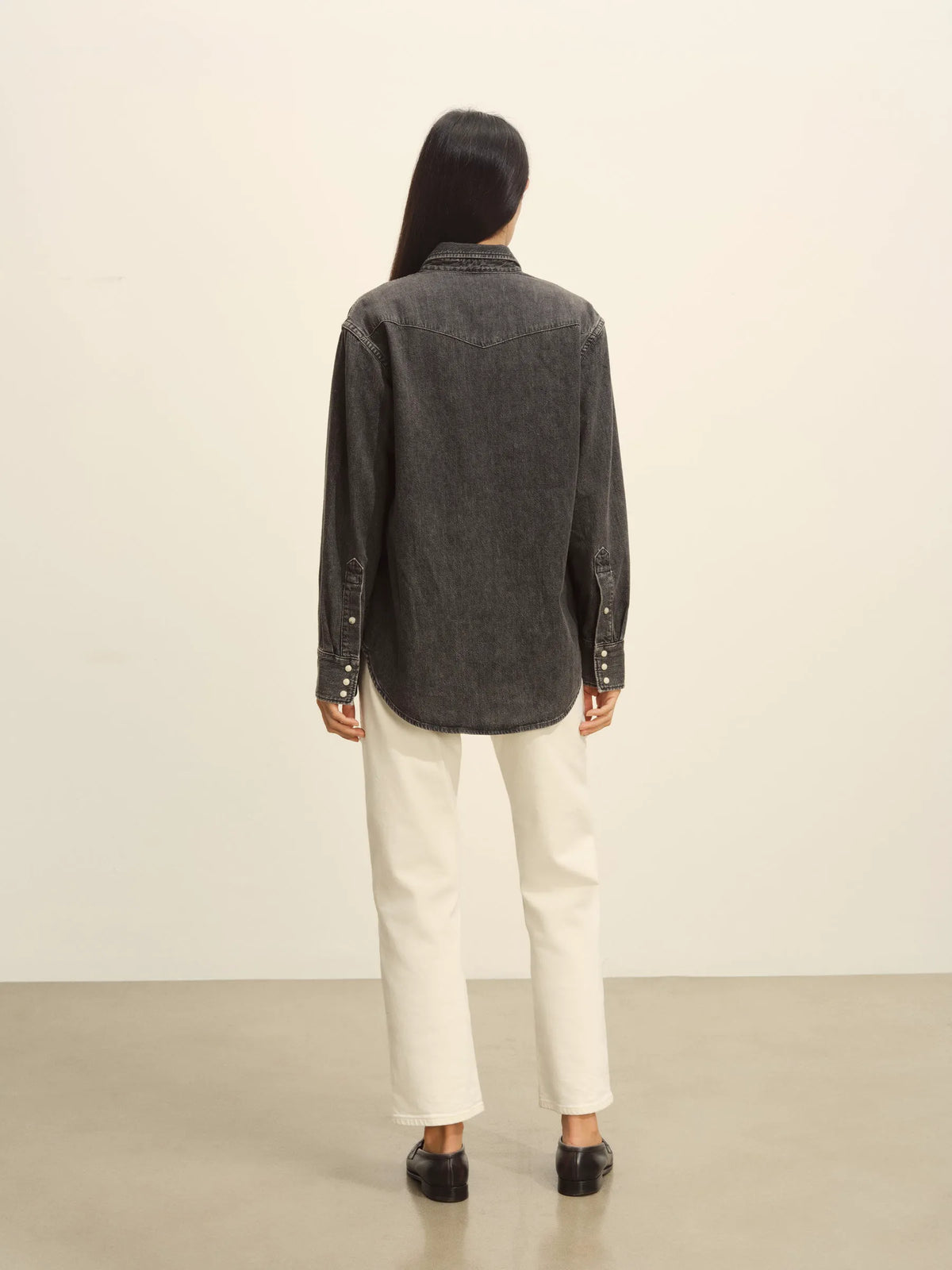 B005 Nep Denim Western Shirt