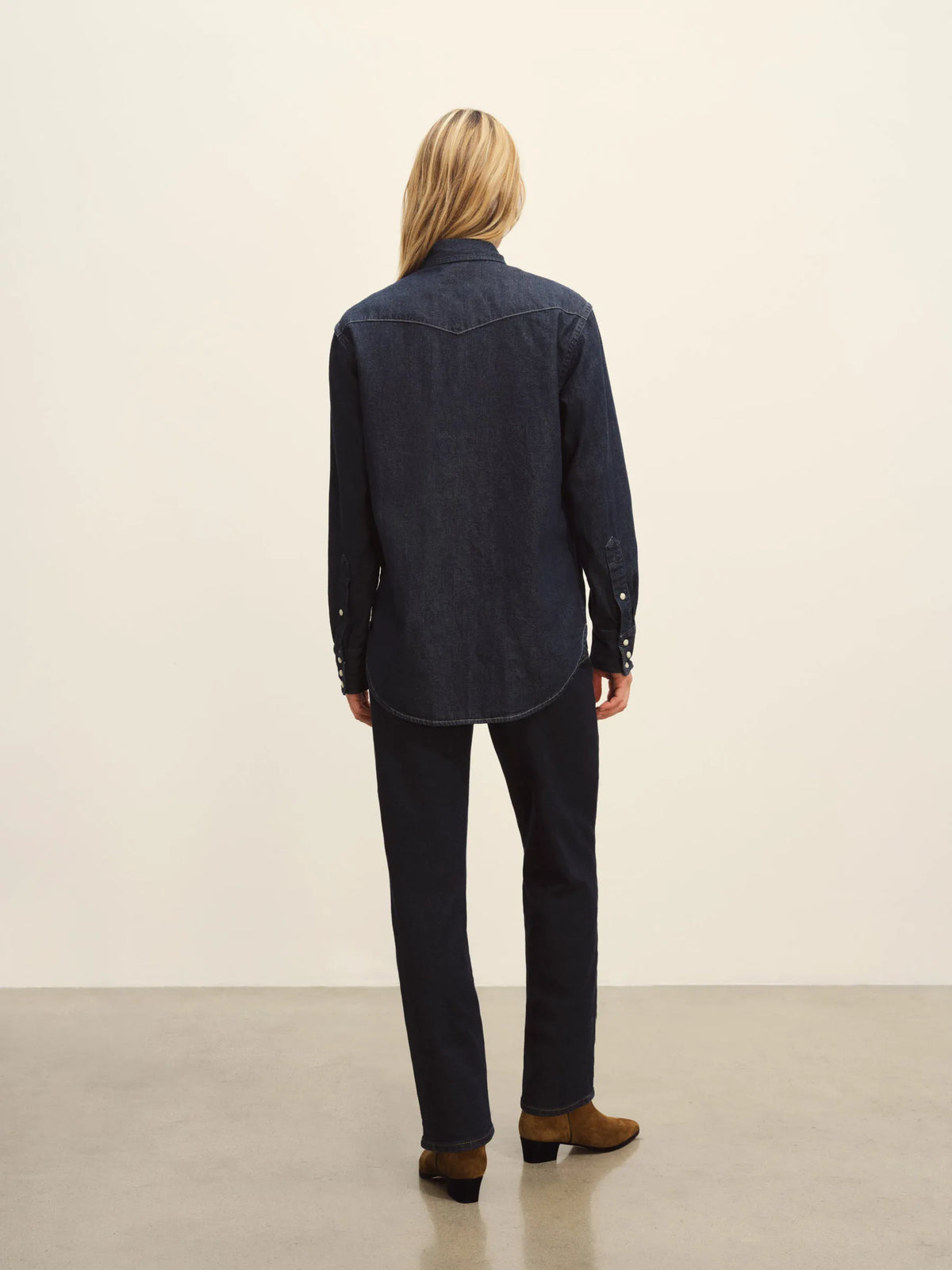 D025 Nep Denim Western Shirt