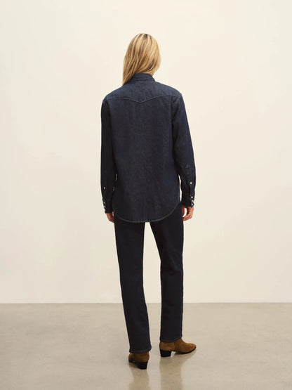 D025 Nep Denim Western Shirt