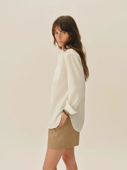 Natural Mainstay Cotton Linen Shirt