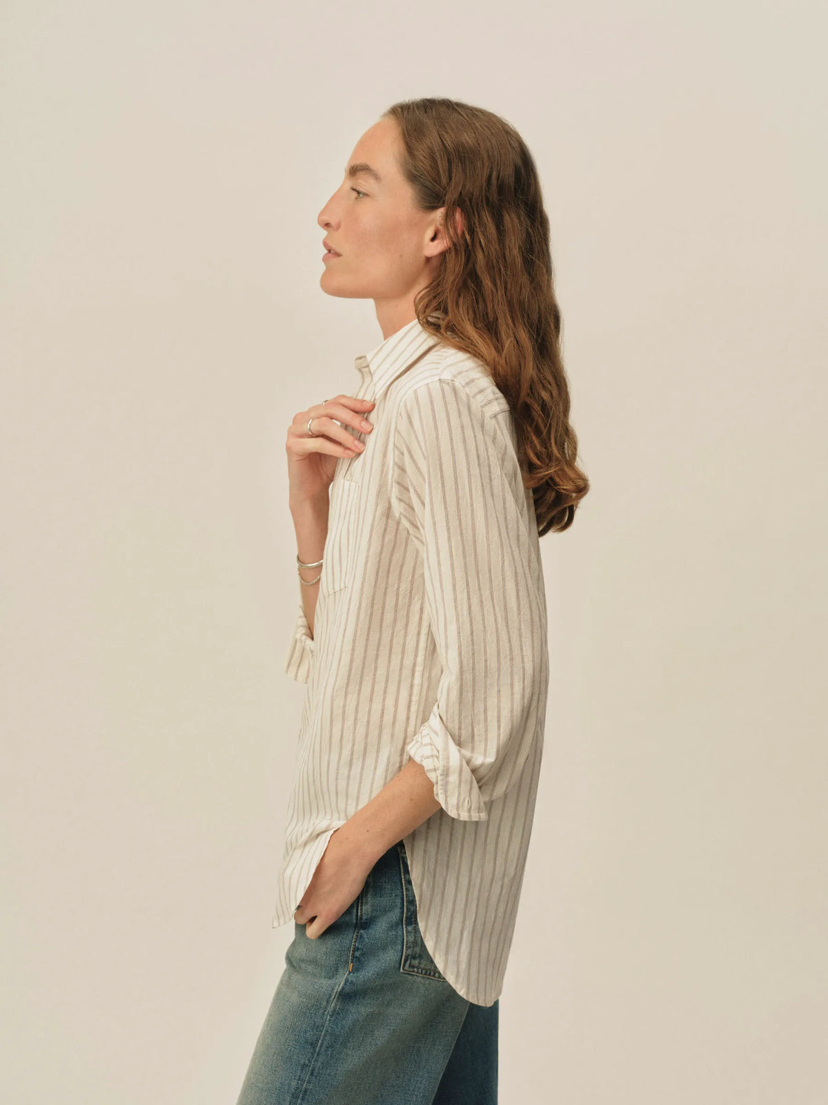 Chamomile Stripe Mainstay Cotton Shirt