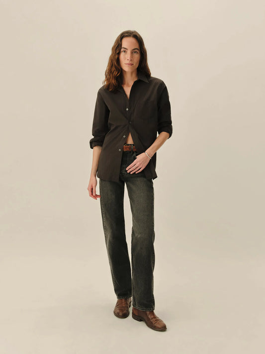Washed Black Mainstay Cotton Shirt