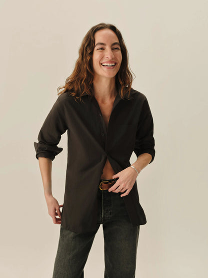 Washed Black Mainstay Cotton Shirt