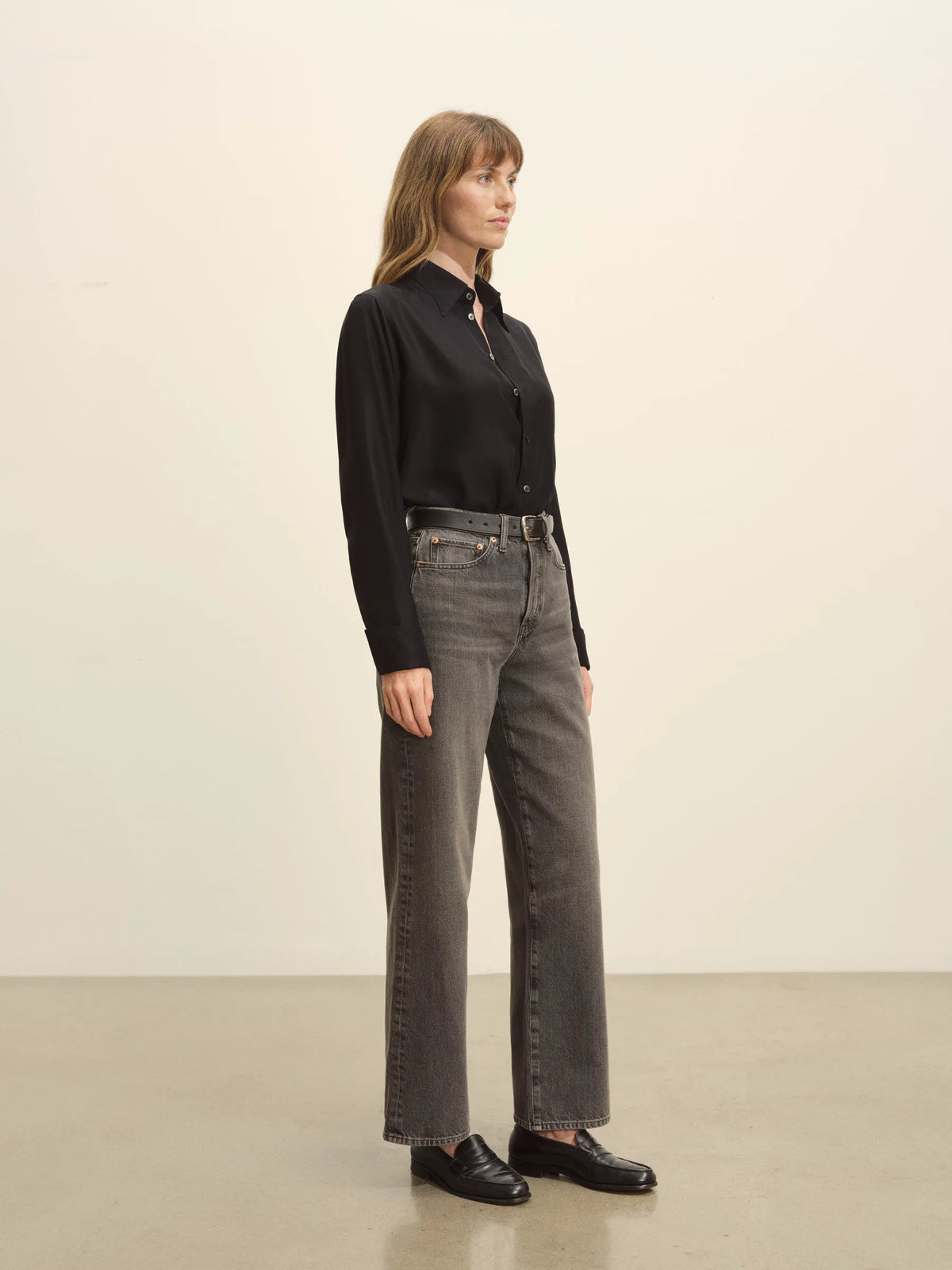Black Pacific Silk Shirt