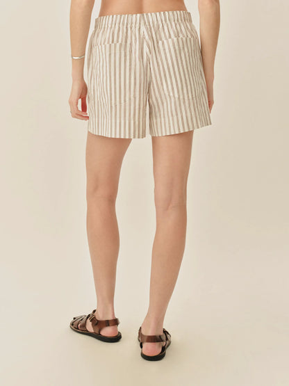 Natural / Brown Reef Stripe Mainstay Cotton Boxer Short