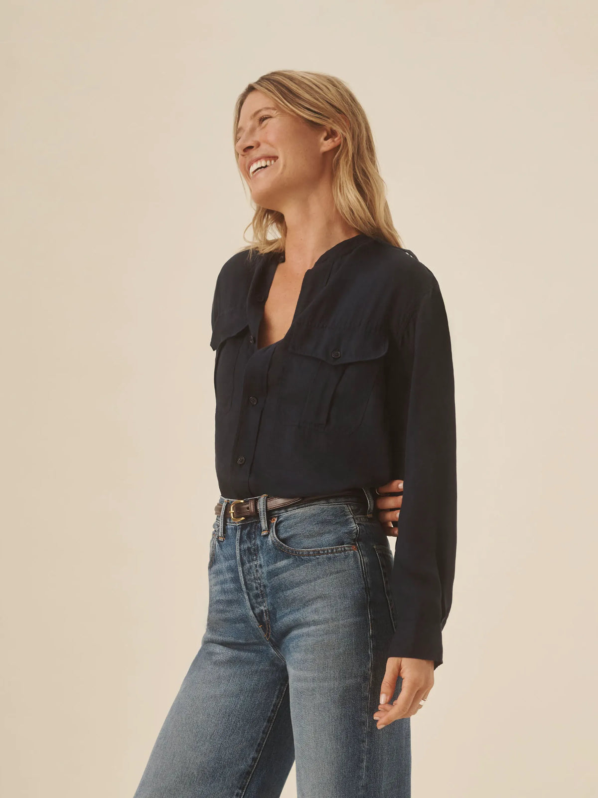 Dress Navy Officer Shirt