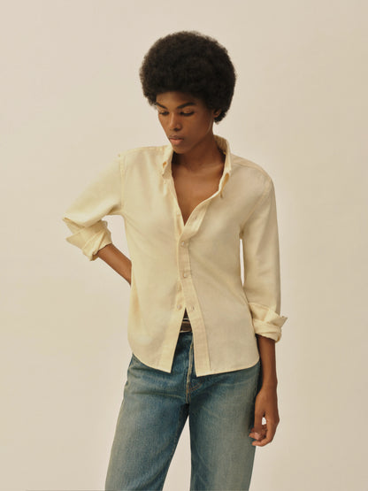 Butter Yellow California Oxford Prep Shirt