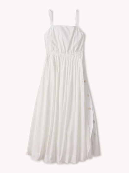 Natural Poplin Veranda Dress