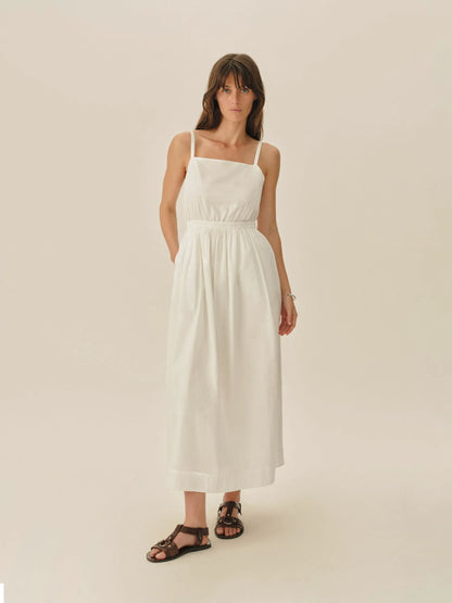 Natural Poplin Veranda Dress