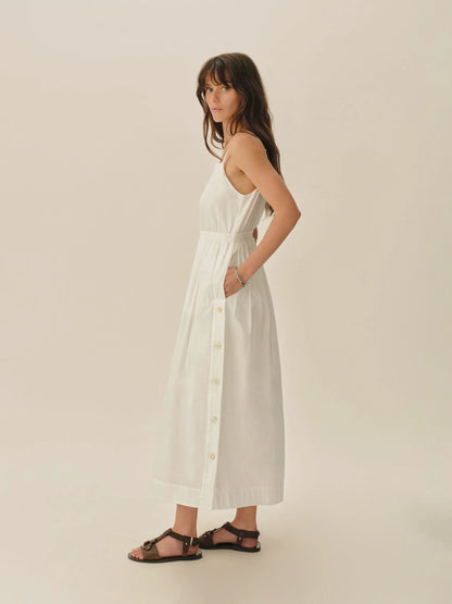 Natural Poplin Veranda Dress