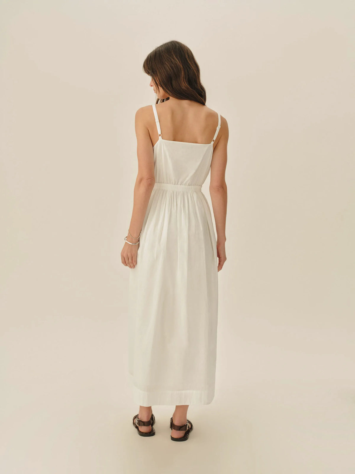 Natural Poplin Veranda Dress