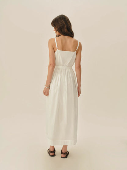 Natural Poplin Veranda Dress