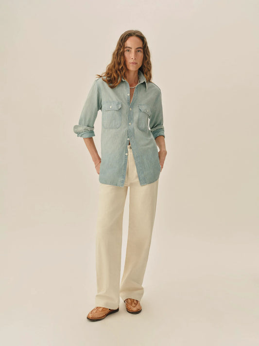 L052 Japanese Chambray Utility Shirt