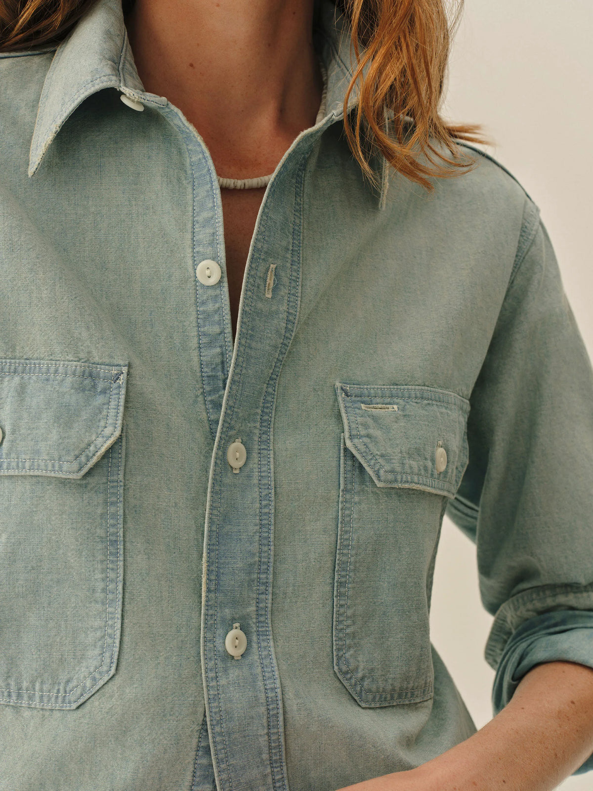 L052 Japanese Chambray Utility Shirt