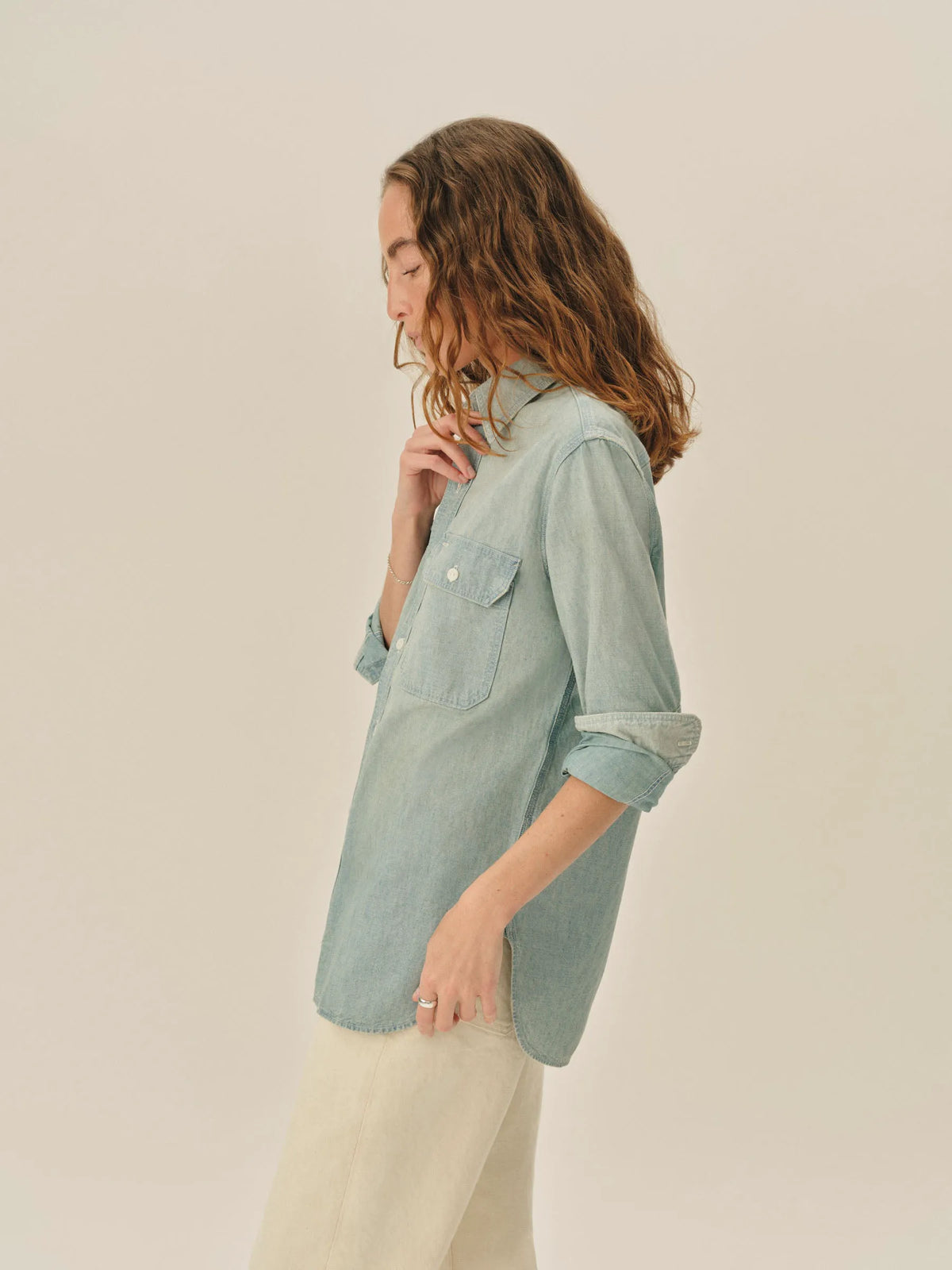 L052 Japanese Chambray Utility Shirt