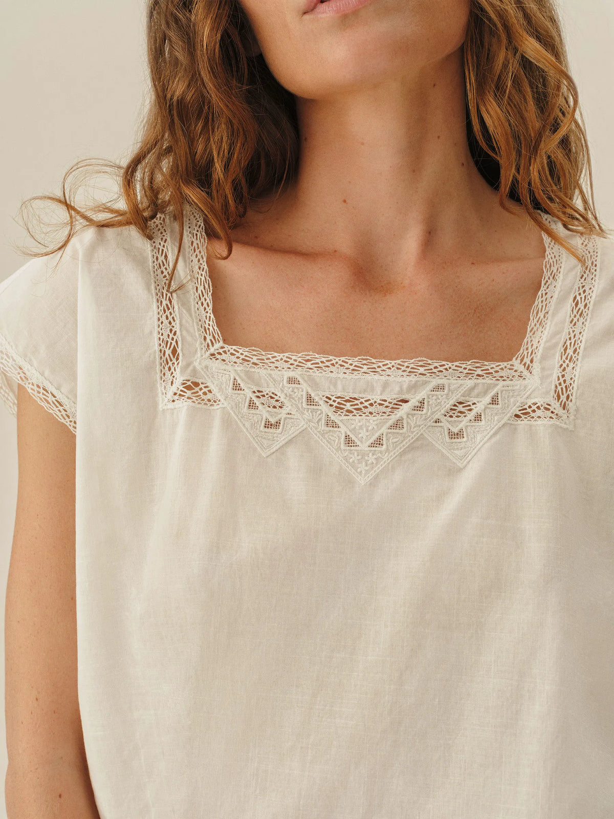 Natural Heirloom Poplin Tee