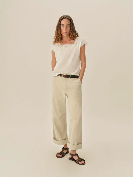 Natural Heirloom Poplin Tee