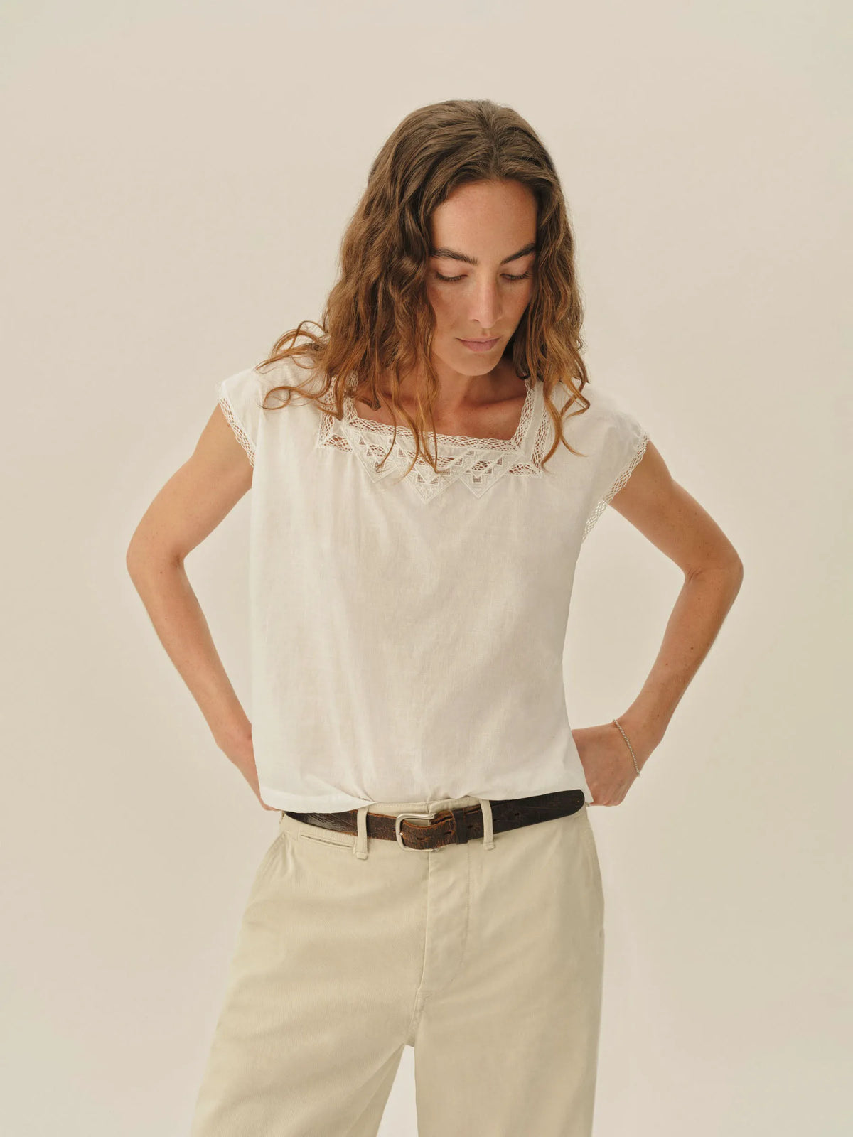 Natural Heirloom Poplin Tee