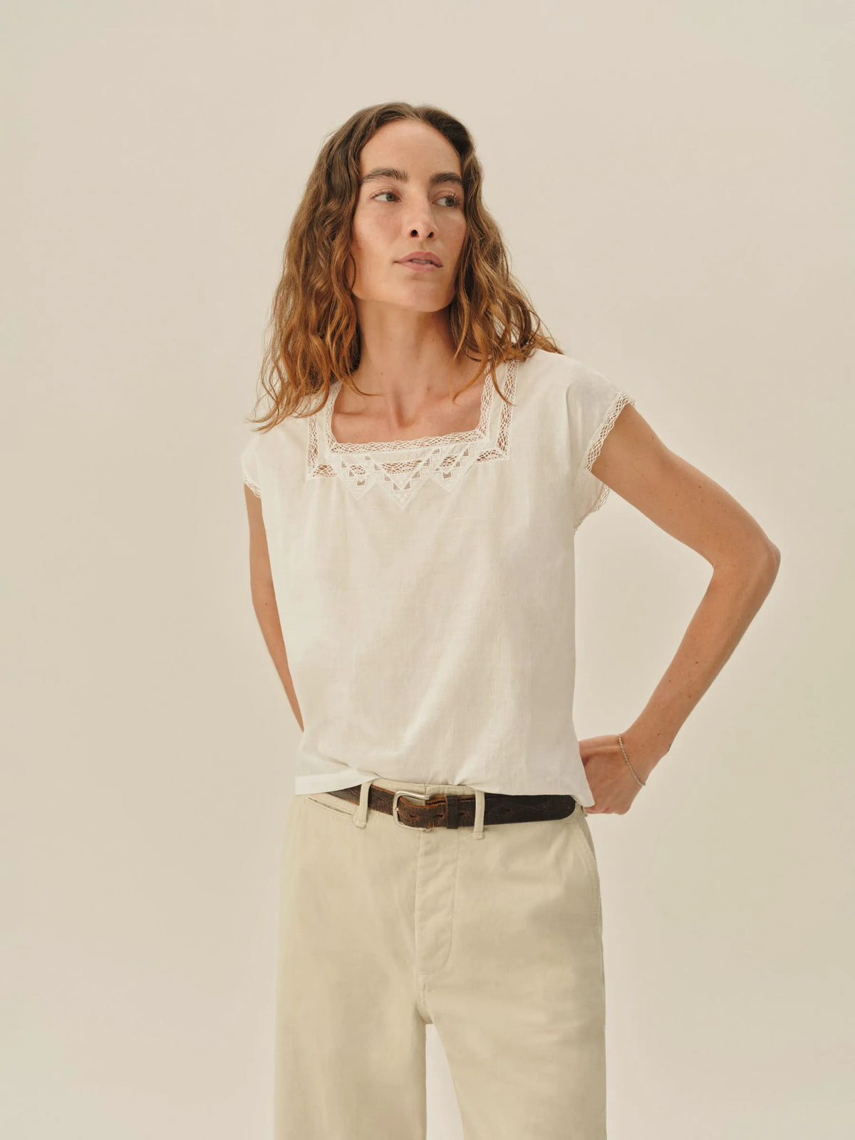 Natural Heirloom Poplin Tee