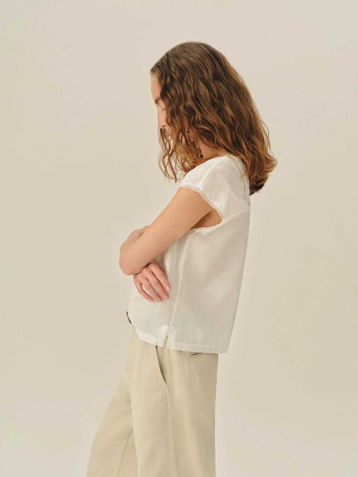 Natural Heirloom Poplin Tee