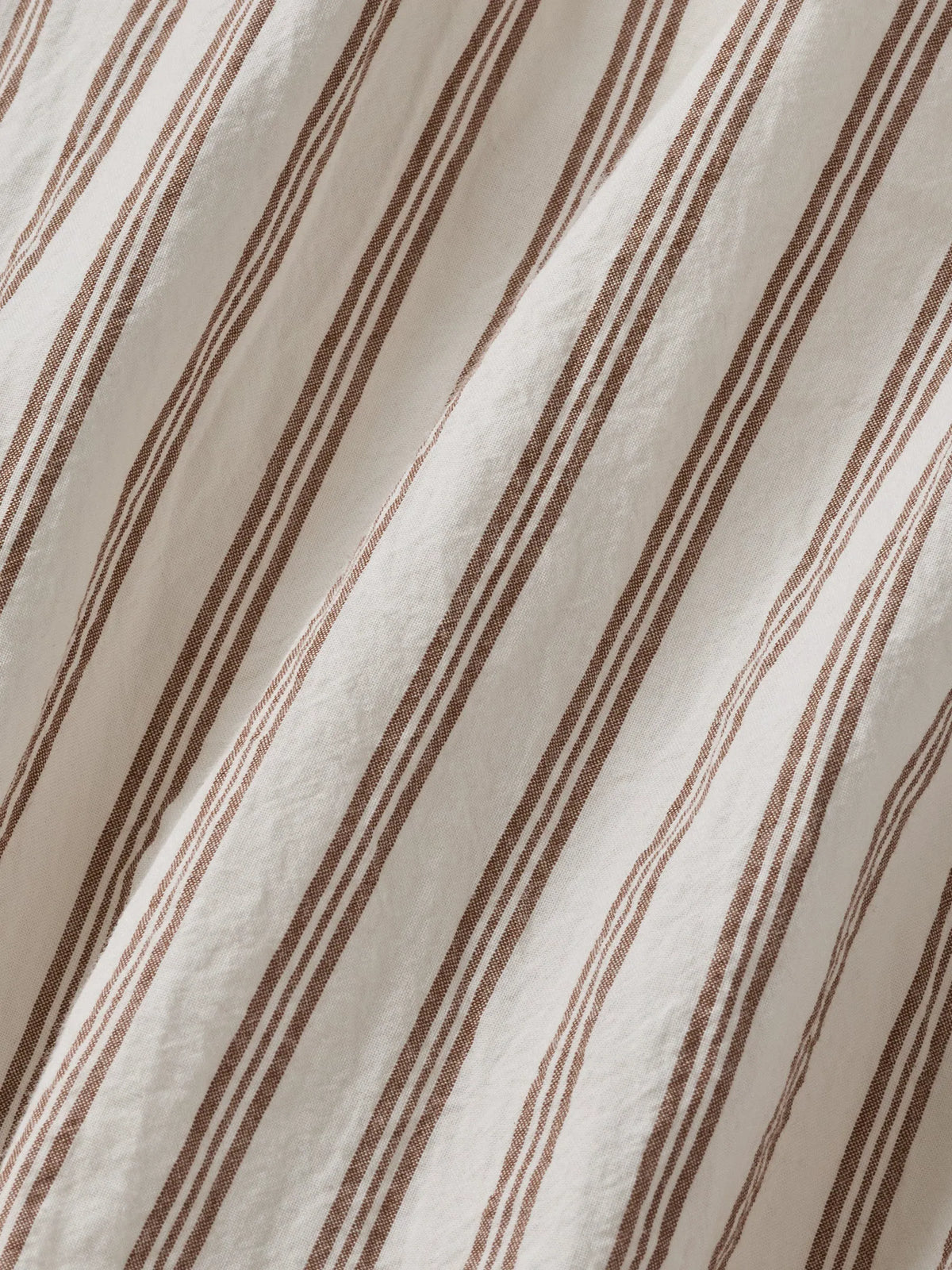 Natural / Brown Reef Stripe Mainstay Cotton Ss Shirt Dress