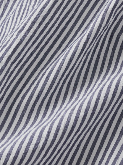 Hampton Stripe Blue / White Mainstay Cotton Ss Shirt Dress