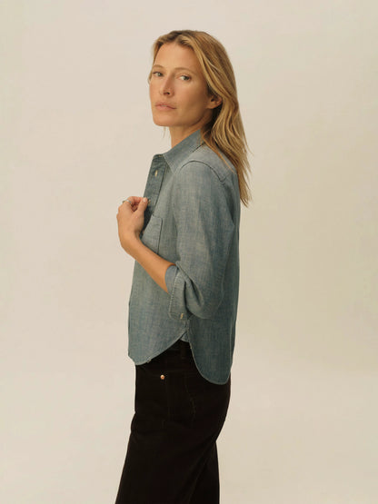 DW24 Shrunken Chambray Prep Shirt