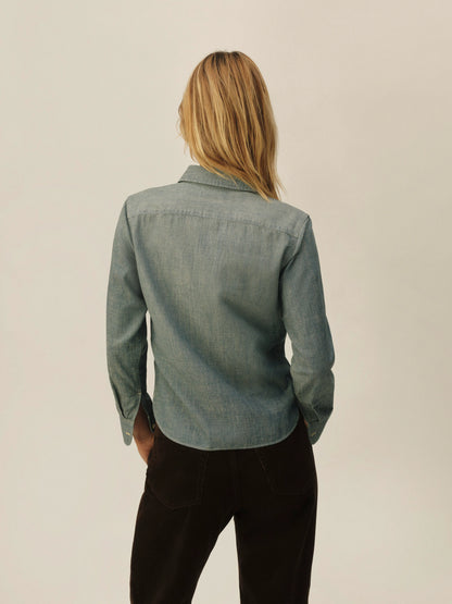 DW24 Shrunken Chambray Prep Shirt