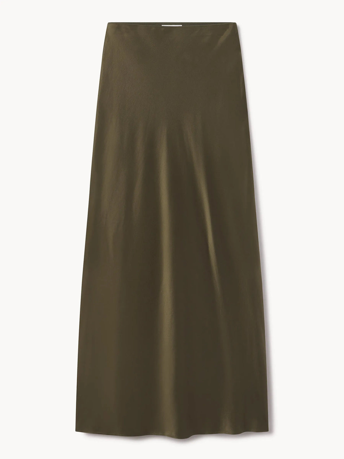 Field Olive Sunset Silk Slip Skirt