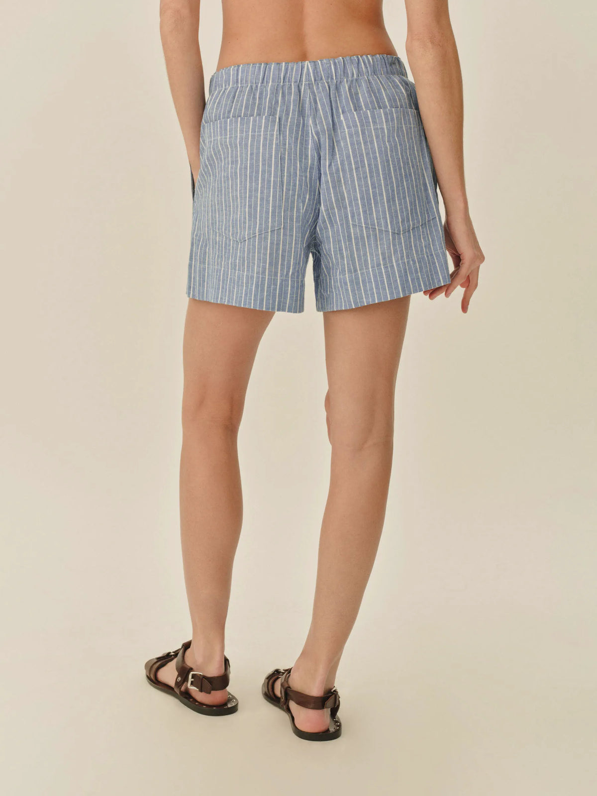 Harbor Stripe Mainstay Cotton Linen Boxer Short