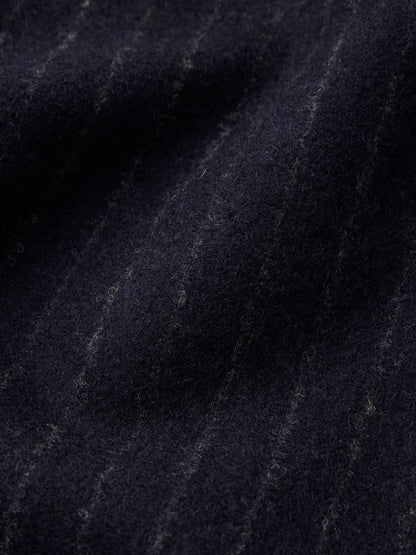 Navy Chalk Stripe Hollywood Pleated Pant