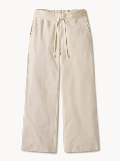 Natural Venice Wash Vintage Interloop Wide Leg Sweatpant