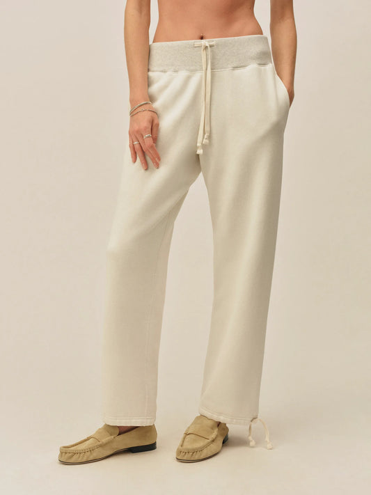 Two-Tone Heather Grey Featherweight Terry Sweatpant