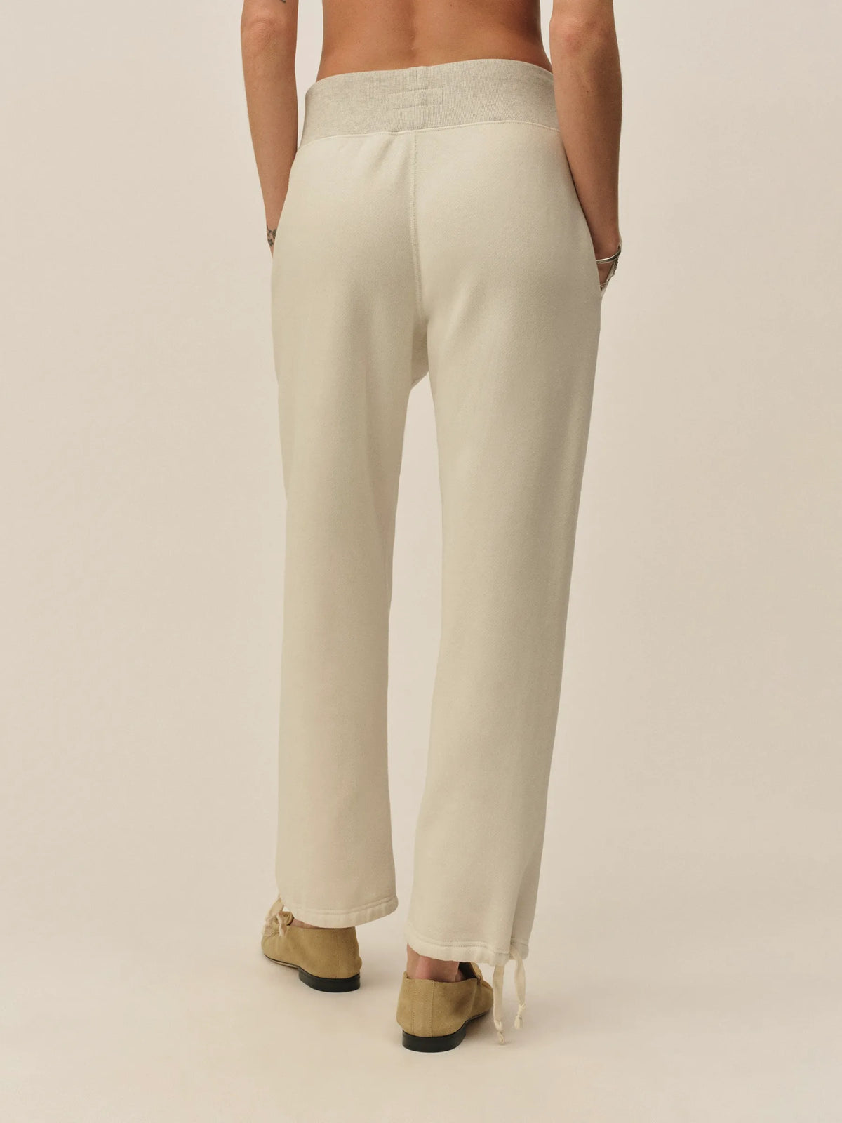 Two-Tone Heather Grey Featherweight Terry Sweatpant