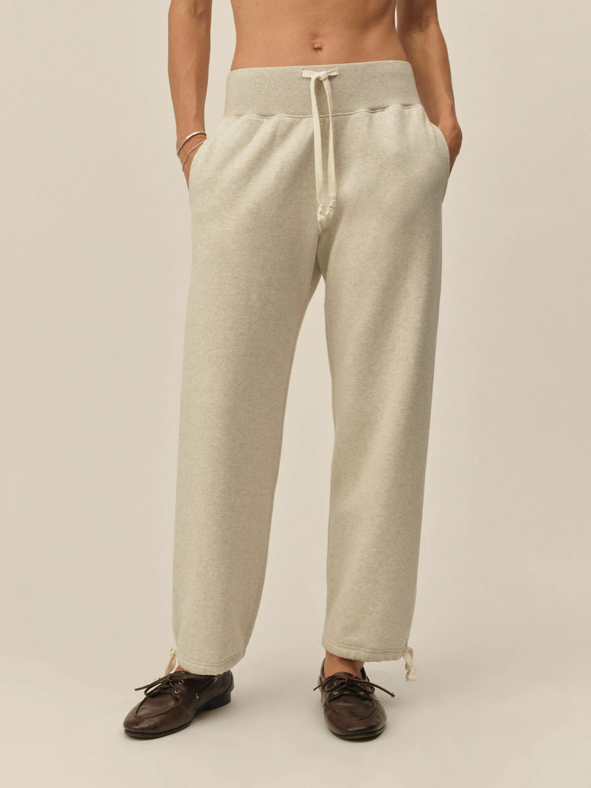 Heather Oat Featherweight Terry Sweatpant