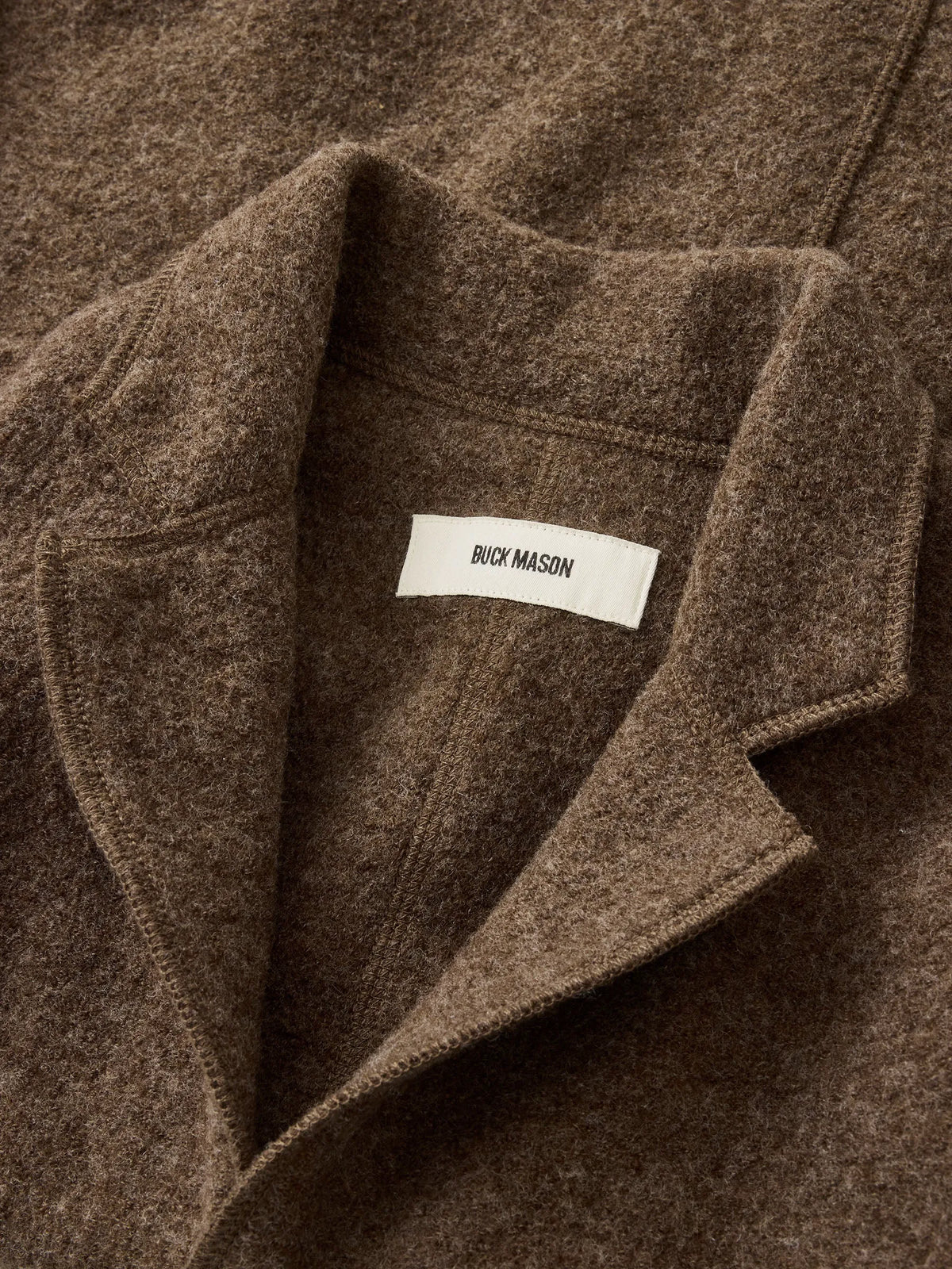 Marled Maple Felted Wool Chore Coat