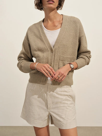 Chamomile/Brown Stripe Mainstay Boxer Short