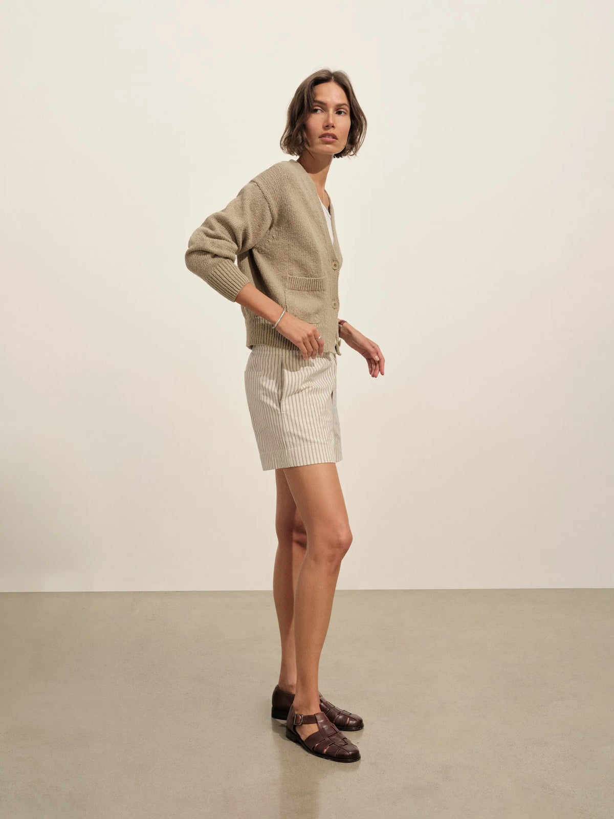 Chamomile/Brown Stripe Mainstay Boxer Short