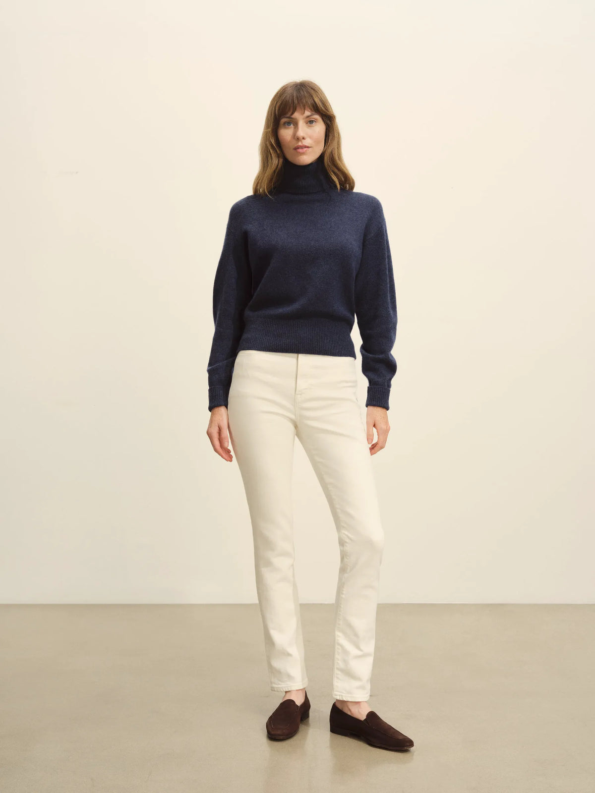 Rainstorm Heather Idyllwild Cashmere Turtleneck