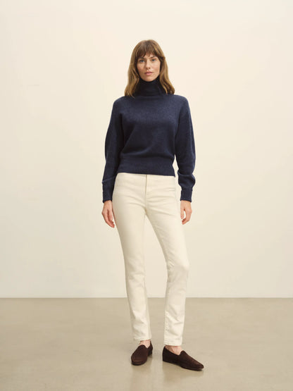 Rainstorm Heather Idyllwild Cashmere Turtleneck