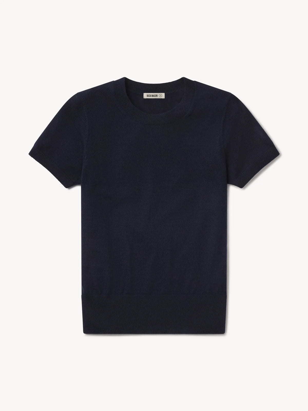 Dark Navy Featherweight Silk Cashmere Tee