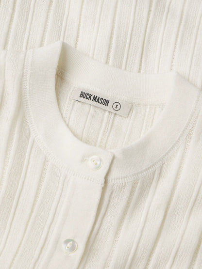 White Keepsake Pointelle Henley