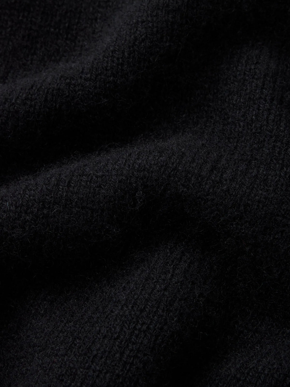 Black California Cashmere Classic Crew