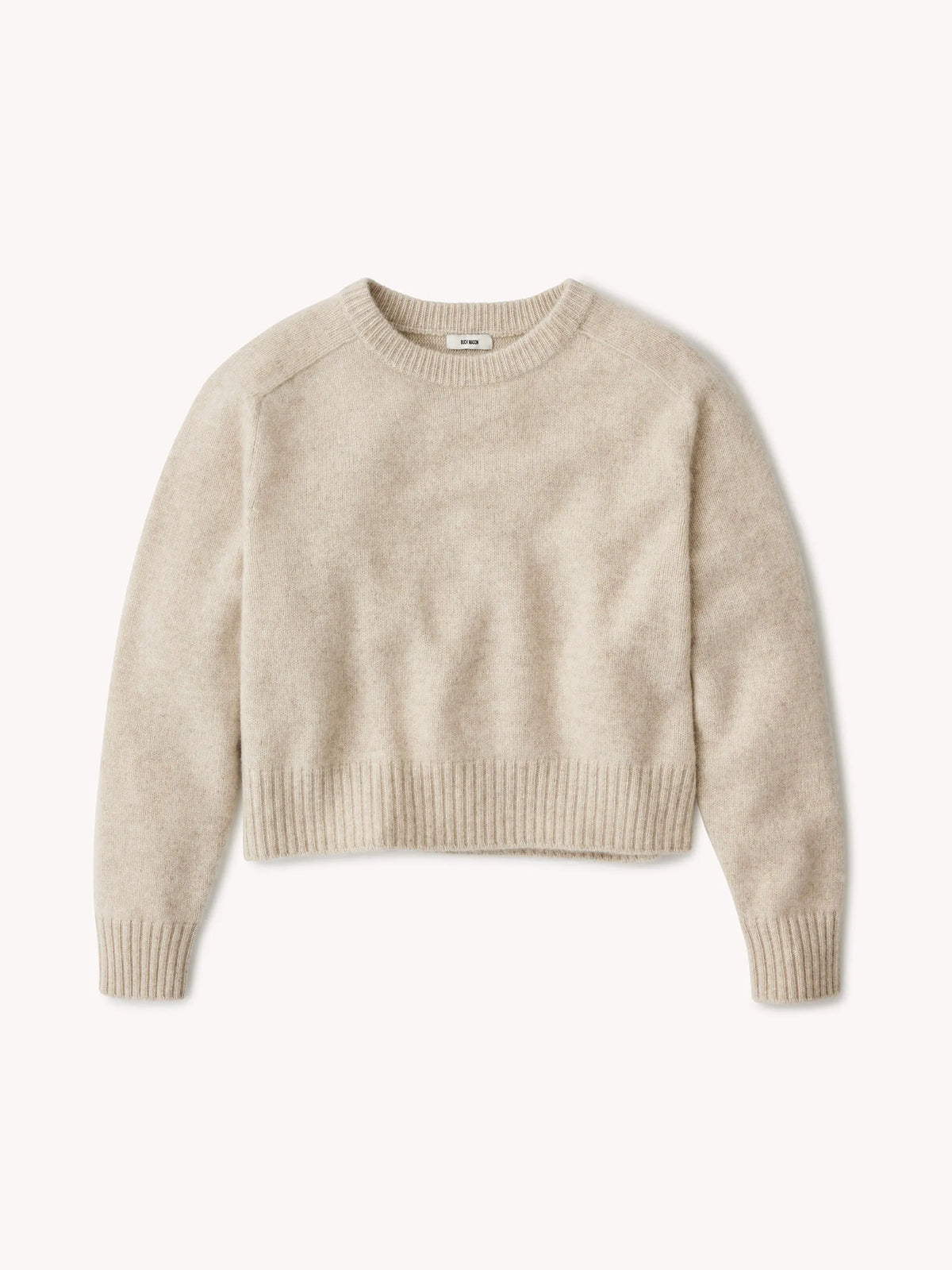 Heather Oat California Cashmere Classic Crew