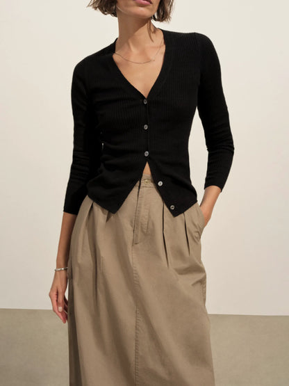 Mushroom Paperweight Poplin Pleated Skirt
