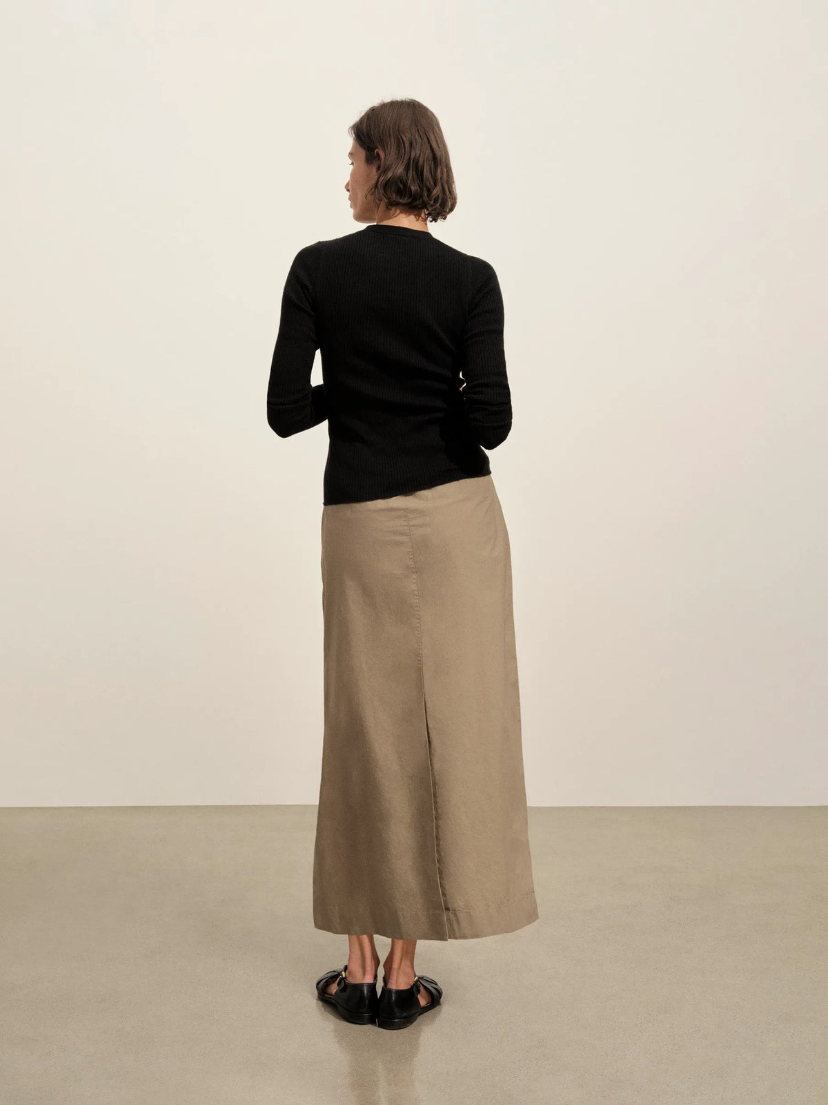 Mushroom Paperweight Poplin Pleated Skirt