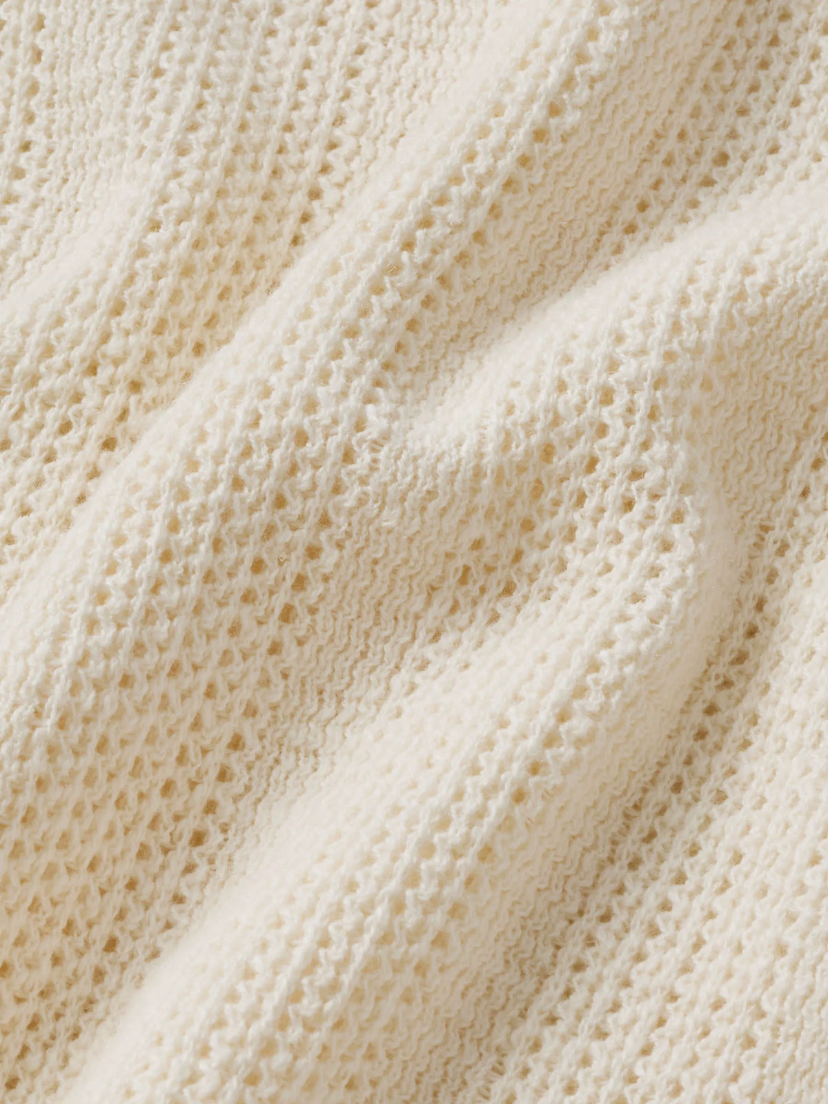 Soft White Seacoast Linen Jacquard Polo