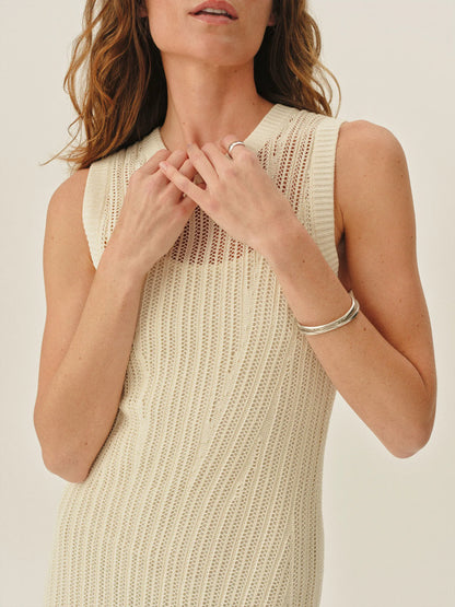 Natural Coastline Crochet Dress